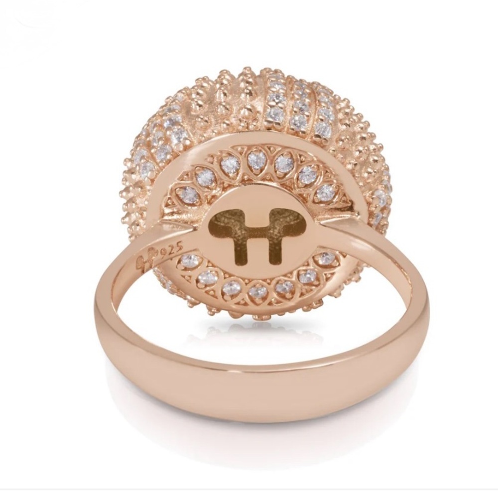 Pharaoun Pink Sea Urchin Cocktail Ring | NEW - Picture 3 of 8